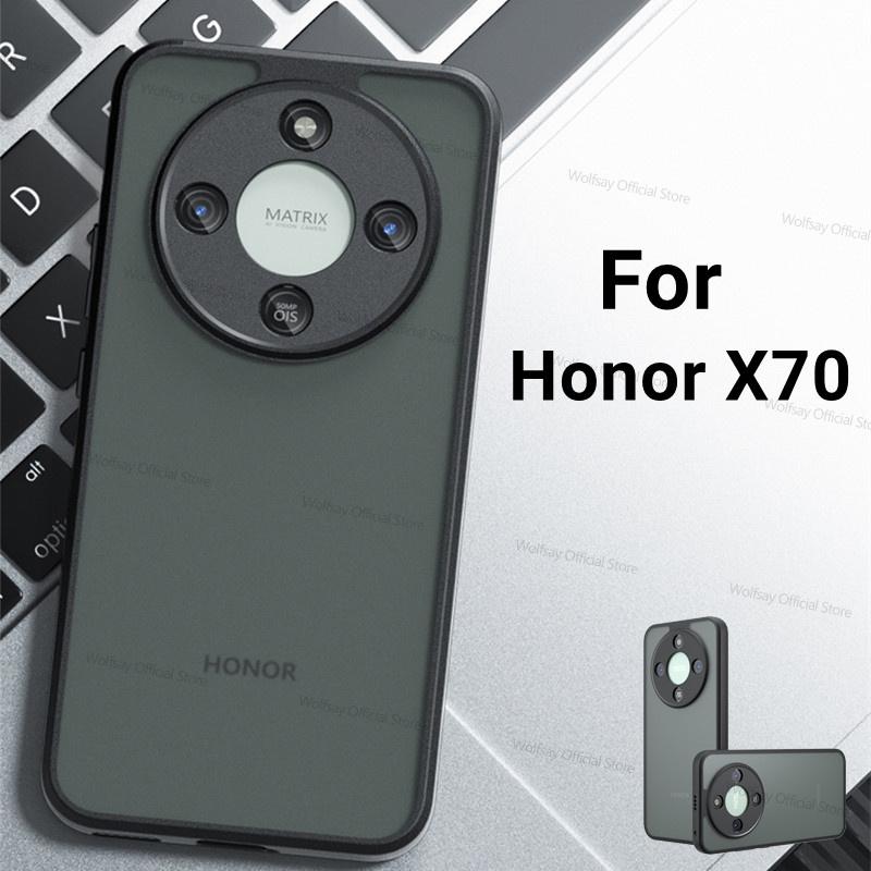 Чехол для Honor X70 Чехол для Honor X70 5G Funda Роскошный Матовый ПК + ТПУ Силиконовый Ударопрочный Защитный Чехол на Заднюю Панель Телефона Для Honor X70