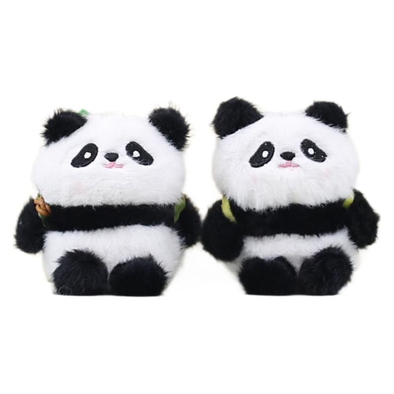 Очаровательный плюшевый брелок в виде панды, мягкий фруктовый кулон в виде панды для сумок