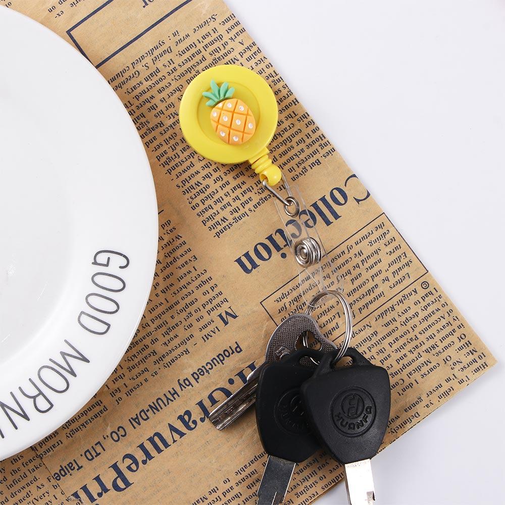 Supplies Cartoon ID Badge Holder Clip ID Name Holder Credit Card Holder Clip Retractable Badge Reel