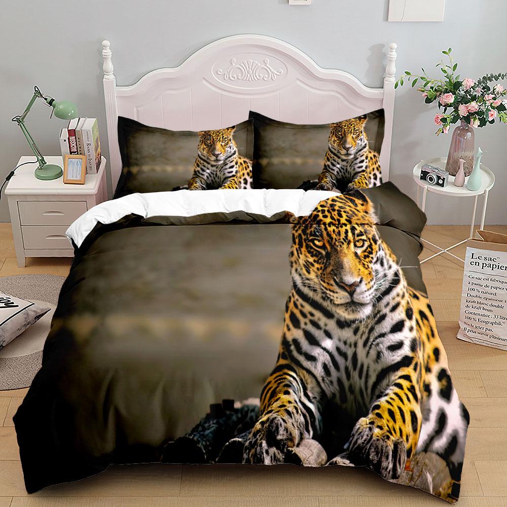 Комплект постельного белья African Savannah Cheetah Wild King Queen Twin Single Size Duvet Cover Наволочки Комплект постельного белья