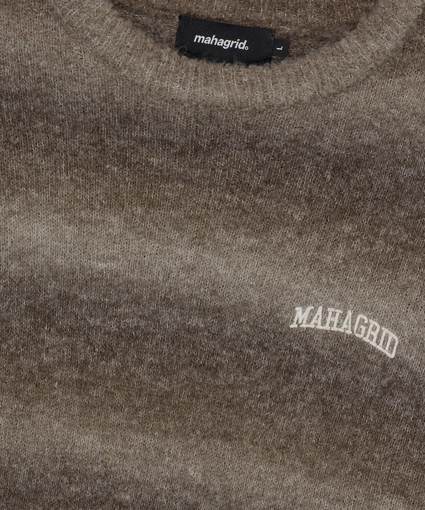 MAHAGRID Свитер с градиентом и логотипом Varsity Коричневый(Mg2Efmk606A)