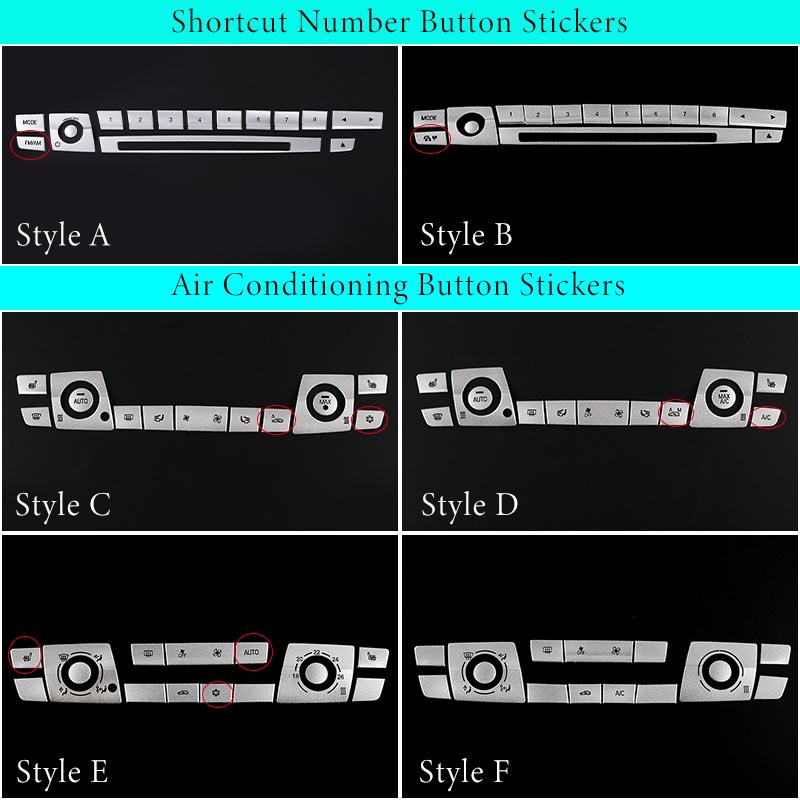 Центральное управление кондиционером, цифровая кнопка, наклейка, накладка для BMW 3 серии F30 F31 F34 2013-