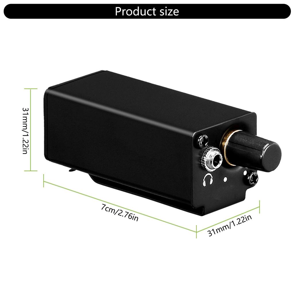Portable Headphone Amplifier With Dual XLR/TRS Inputs In-Ear Monitor Amplifier Amplifier for In Ear Monitoring