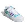 adidas Forum Low White Переливающиеся кроссовки унисекс Cloud-White Pulse-Aqua Pink-Tint GX3398