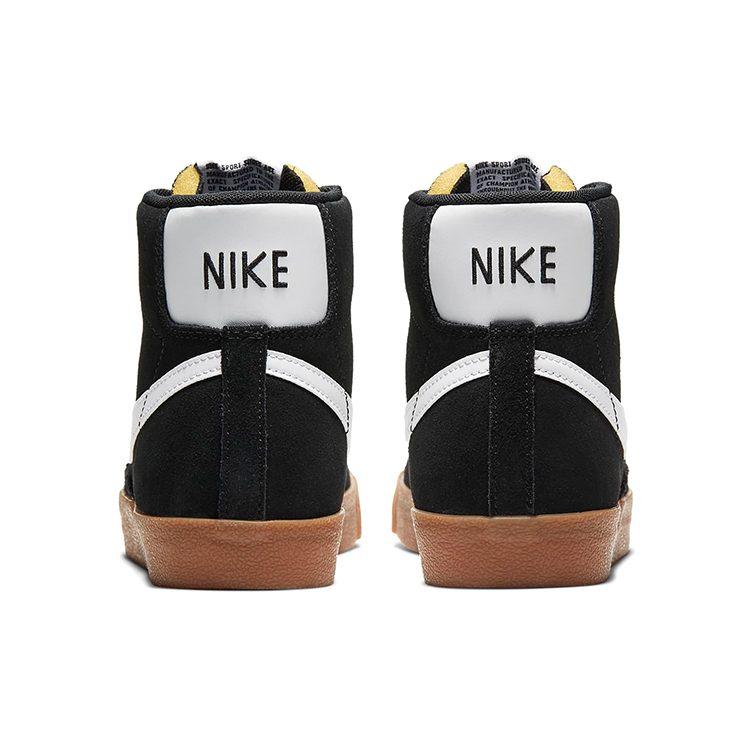 Nike Кроссовки Blazer Mid 77 Черно-белые с коричневой подошвой Женские DB5461-001