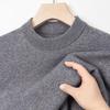 Men's Winter 100% Wool Round Neck Pullover Sweater