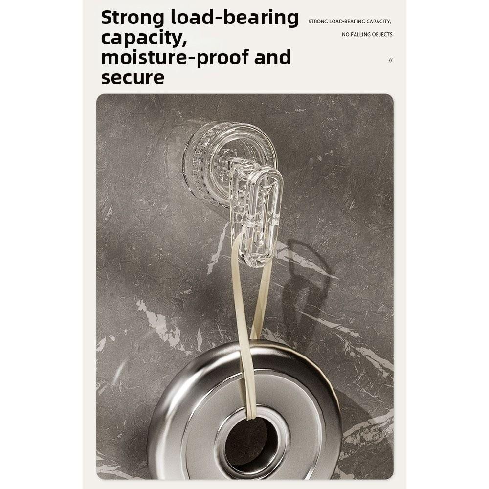 Rotating Suction Cup Hook Waterproof Utility Hook Organizer Wall Clip Counter Decor