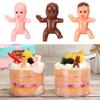 10Pcs Favors Party Decorations Baby Doll Mini Plastic Babies King Cake Babies Baby Shower