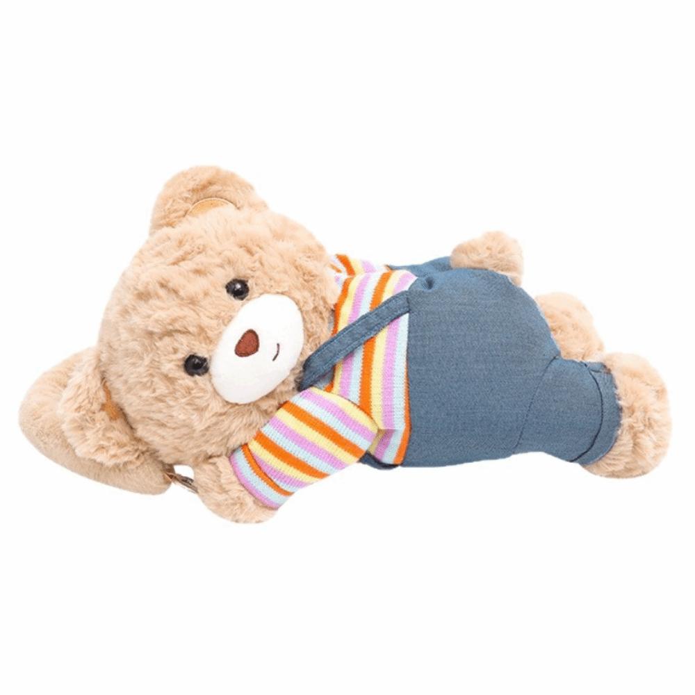 Cartoon Plush Bear Vehicle Tissue Bag Soft Plush Tissue Box Dispenser Towel Paper Holder  Kitchen