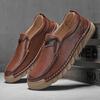 Men's Casual Shoes Handmade Leather Loafers Comfortable Men's Shoes Quality Split Leather Flat Moccasins Men Sneakers