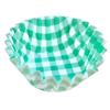 UACJ Foil Side Dish Cups, Green Checkered Pattern, Size 8, Deep, 5cm Bottom Diameter X 3cm Height, 250 Count, Heat-Resistant, Oven- and Freezer-Safe,