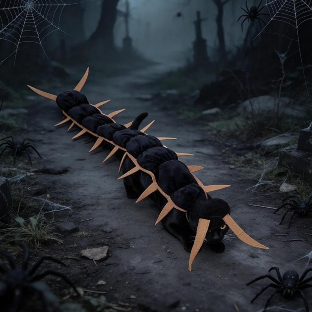 Plush Fluffy Cat Multi-leg Centipede Clothes Simulated Centipede Pet Holiday Outfit Haunted House
