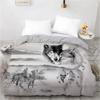 Wolf Cute Animal Bedding Set 3D Printing Kids Adult Luxury Gift Polyester Duvet Cover Home Textiles Single Full King Twin Size