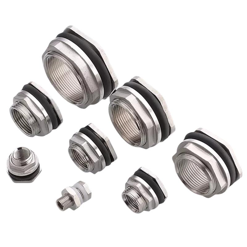 1/2” 3/4” 1” 1-1/4” 2" BSP Наружная резьба Нержавеющая сталь 304 Трубный одинарный свободно вращающийся фитинг с гайкой Соединитель для бака для воды
