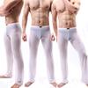 Men  Mesh Long Pants Underpants Sheer Trouser Soft Thin Mesh Lingerie