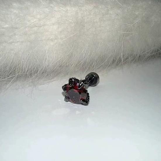 1 шт. серьги-гвоздики в форме драконьего когтя с кубическим цирконием, серьги-гвоздики из гальванического сплава, украшения для мочки уха для свиданий, повседневной носки, банкета, танцев