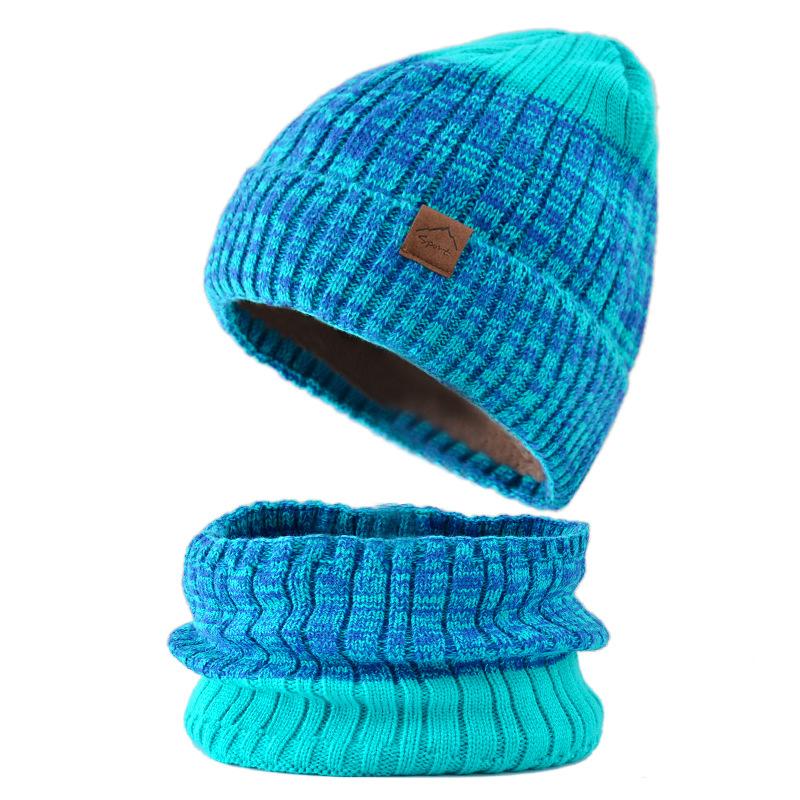 Autumn and Winter Outdoor Beanie Hat Male and Female Couples Unisex Knit Hat with Fleece and Thick Warm Hat