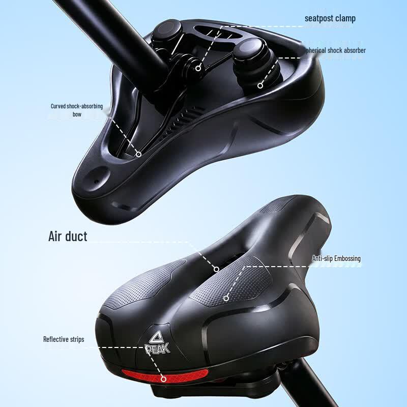 Peak Universal Thickened Sponge Bicycle Saddle