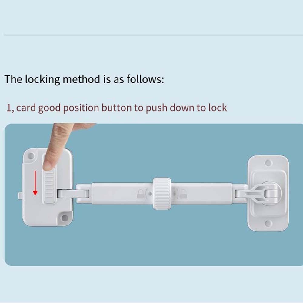 No Punching Window Lock Adjustable Window Restrictor Falling Prevention Locks Limiter  Home