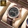 Новые роскошные мужские часы высшего бренда, мужские водонепроницаемые светящиеся мужские кварцевые часы