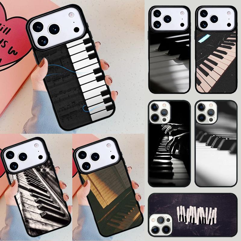 Музыкальный Пианино Элегантный Чехол Для Телефона Для iPhone 17 Air 14 15 13 12 Max Чехол Для Apple 16e 11 Pro Max Plus Coque