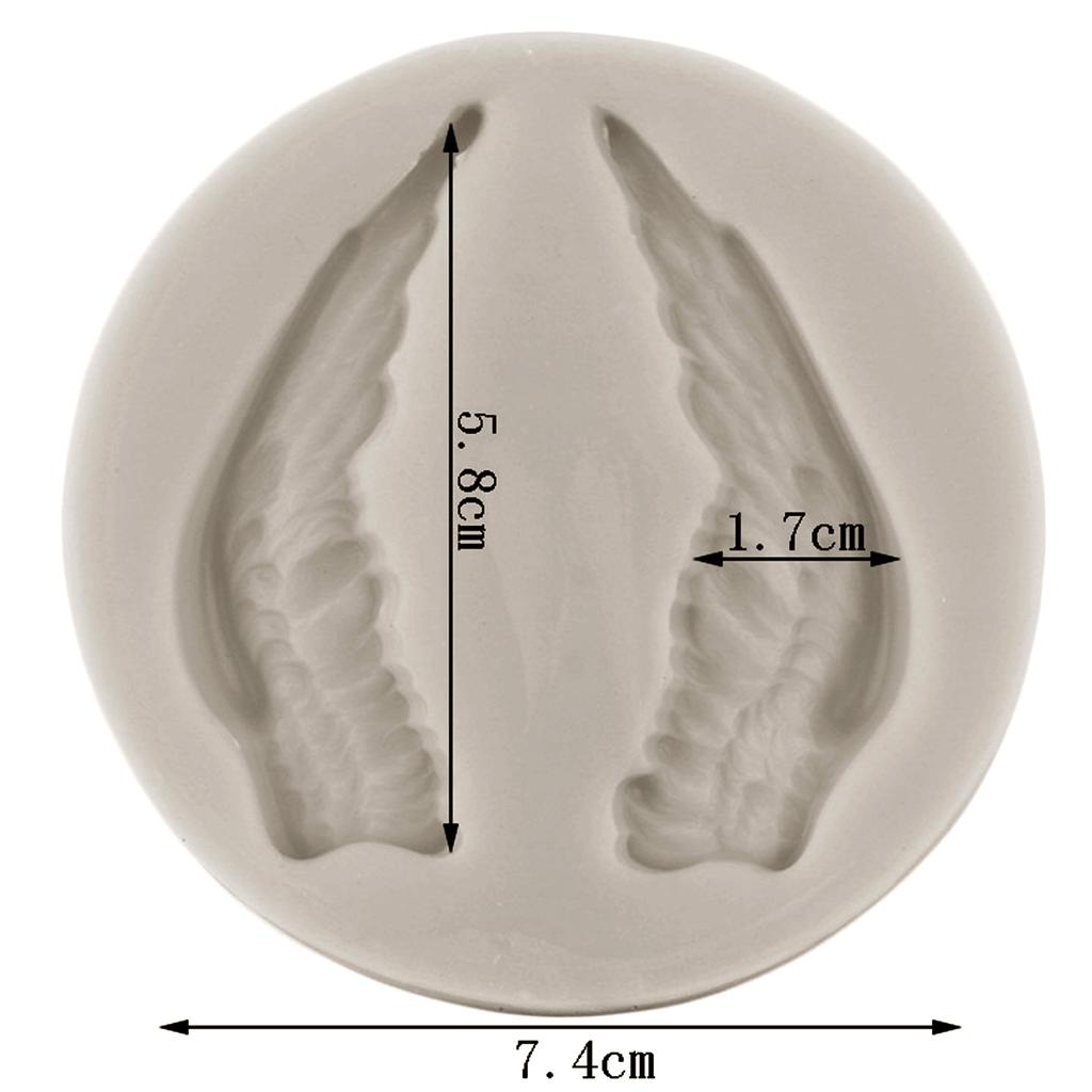 Крылья ангела, силиконовые формы для помадки для украшения торта, топпер для кексов, конфеты, шоколадная жвачка, паста, формы из полимерной глины