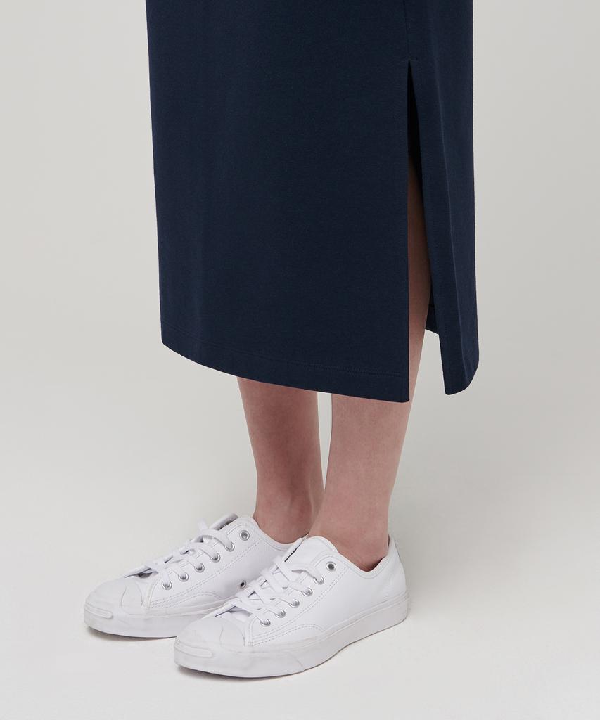 Musinsa Standard Woman Women'S Flat Terry Sweat Long Skirt [Navy]