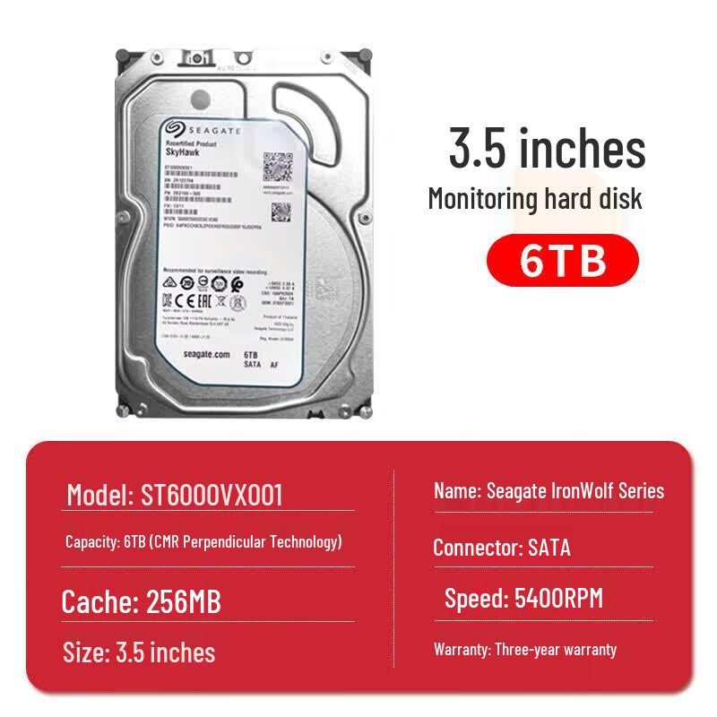 Seagate SkyHawk 6TB 3.5-inch Surveillance Hard Drive