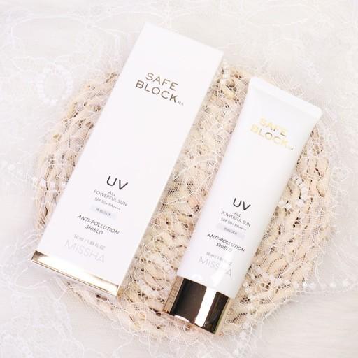 MISSHA Солнцезащитный крем Safe Block RX 50 мл (Cover Tone Up Sun / Hyalron Soothing Sun / Brightening Tone Up / Rosy Tone Up Sun)