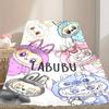 [1pc LABUBU Blanket] All-Season Blanket - Cozy Blanket for Sofa Couch Home Decoration, Digital Printed Nap Blanket