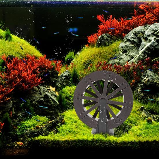Водяное колесо DIY Водопад Фонтан Аксессуары Фонтанное колесо для ручья и генератора Сцены Макет Декор для аквариума