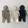 Baby Girl Knitwear Sleeveless Sweaters Autumn Boys Cotton Vest Coat Solid Tops Knit Waistcoat Toddler Pullover Outerwear