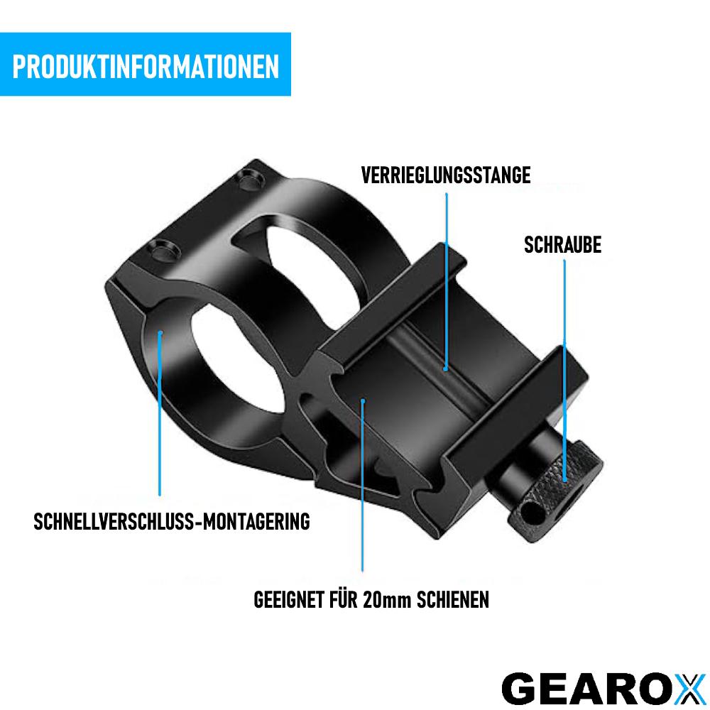 Универсальное крепление светодиодного фонаря GEAROX для страйкбольного оружия, универсальный держатель