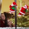 Christmas Decoration Electric Climbing Santa Claus Toy Animated Ladder Santa Ornament Kid Holiday Gift Display Window Decoration