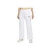Спортивные флисовые однотонные спортивные штаны с широкими штанинами и завязками, женские брюки белого цвета FB2728-100