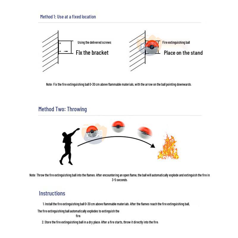 Rongbang Automatic Dry Powder Fire Extinguisher Ball