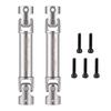 MIBIDAO 1Set Stainless Steel Drive Shaft for FMS FCX18 LC80 1/18 RC Car Truck Model Upgrade Parts Accessories