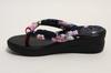 Hasegawa Japanese Pattern Sandals with Urethane Made in M Women's Soles, Japan, Navy/Size