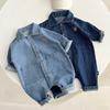Denim Baby Romper Casual Loose Kids Boys Jumpsuits Bear Autumn Toddler Outfit Infant Girl Clothes Baby Onesie