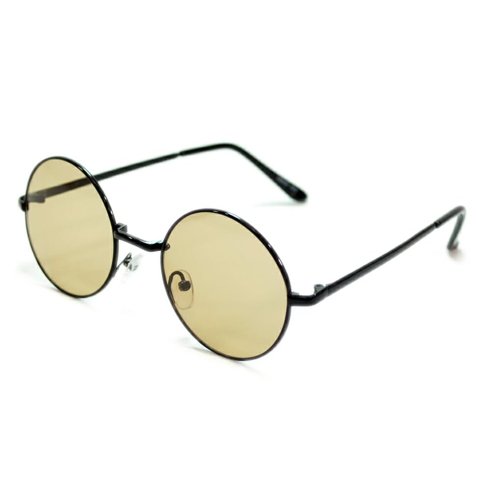 Солнцезащитные очки Date Glasses Round Boston Round Glasses Light Color Lens Light Color [MERRY PLEASURE] Мужские Женские