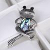 High -Grade Abalone Brooch Fashion Exquisite Retro Frog Unisex Corsage Wild Clothing Accessories