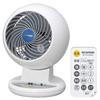 Iris Ohyama 8 Tatami Powerful Air Remote Control Timer White Circulator, Mats, Quiet, Up/Down/Left/Right Swing, Blower, Included, Function, PCF-C15T