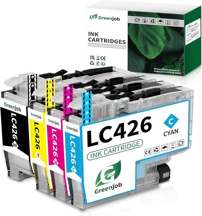 Cartouche d'Encre Compatible - ABIESSENCE - LC426 - Multipack 4 Cartouches - Rendement Élevé - Testé 100%