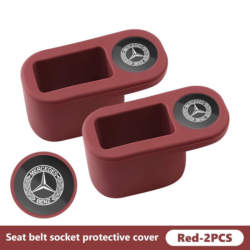 For Benz Car Seat Belt Buckle Anchor Socket Anti-collision Protect Cover Exclusive AMG SPRINTER V CLASS VIANO W124 W203 W204
