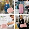 FurStarFashion Dog Carrier Purse, Premium Leather Cat Carrier Bag, Airline Approved Soft Sided Pet Travel Tote Bag With Pockets