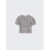 Uniqlo Японская футболка с объемными рукавами и сборками