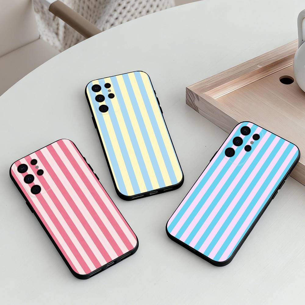 Чехол для телефона Samsung S25,24,23,22,30,21,10,9,Ultra,Plus,Lite,FE,4,5 G, с полосками, колор-блок, арт, узор P, мягкий, черный
