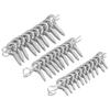 100-50pcs Small Eye Pins Eyepins Hooks Eyelets Screw Threaded Stainless Steel Clasps Hooks DIY Jewelry Findings for Beads Making