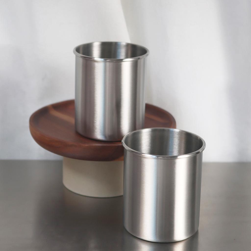 Кружка для холодных напитков из нержавеющей стали 380 мл, перерабатываемая металлическая чайная чашка однослойная большой емкости утолщенная чайная чашка противоударная чашка для воды