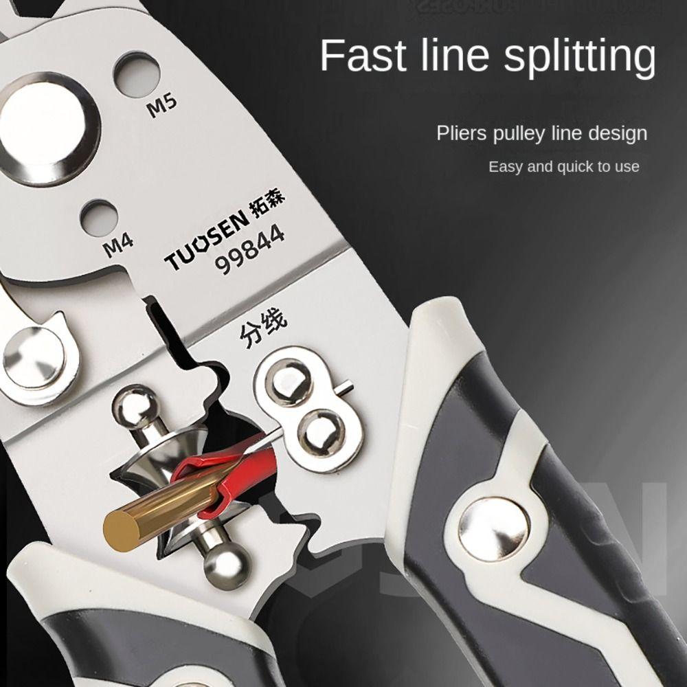 Нескользящие клещи для зачистки проводов Многофункциональный инструмент для зачистки проводов Электрик